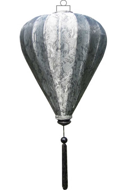 Zilveren lampion ballon 45
