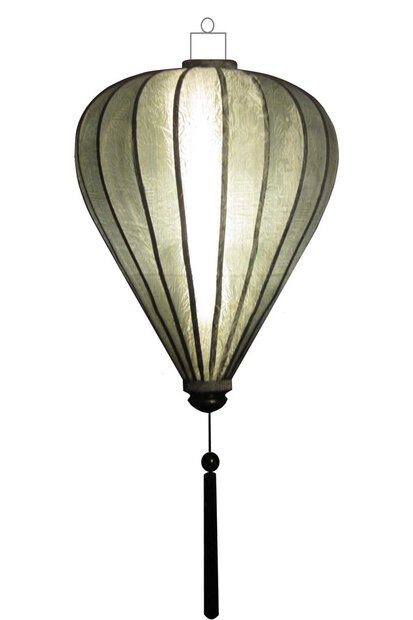 Zilveren lampion ballon 45