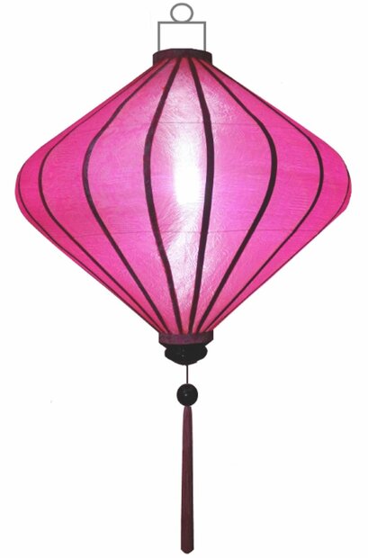 Roze lampion diamant 45