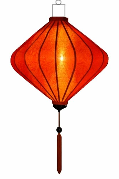 Oranje lampion diamant 62