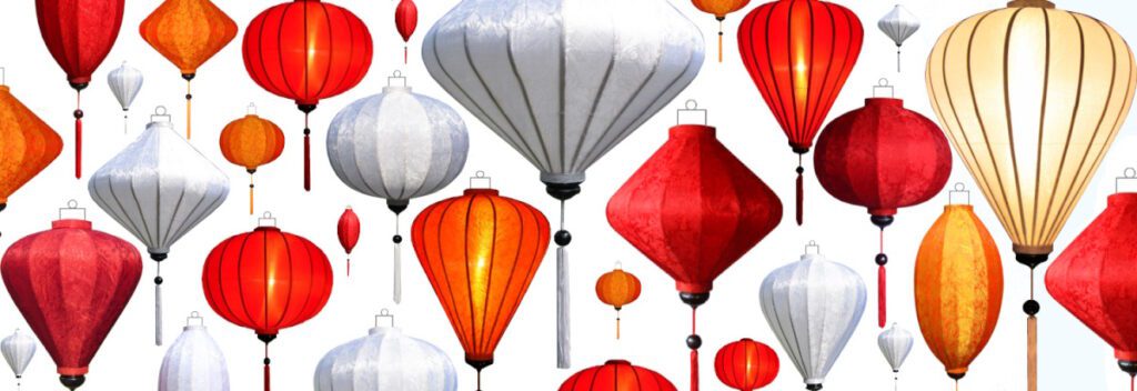 Chinese silk lanterns lamshades