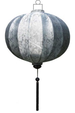 Zilveren lampion globe