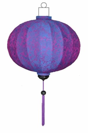 Paarse lampion globe