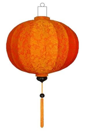 Oranje lampion globe