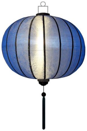 Blauwe lampion globe
