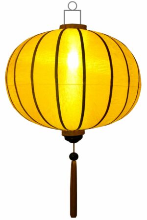 Gele lampion globe
