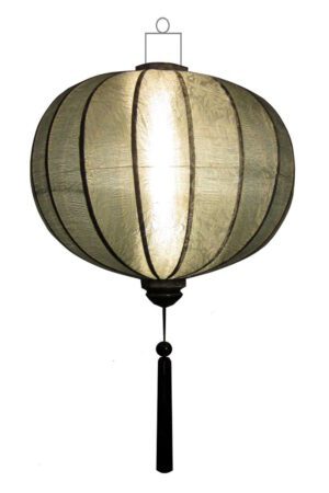 Zilveren lampion globe